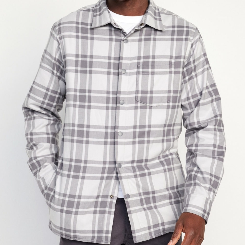 NWT: Old Navy Men’s Plaid Shacket - Size XL